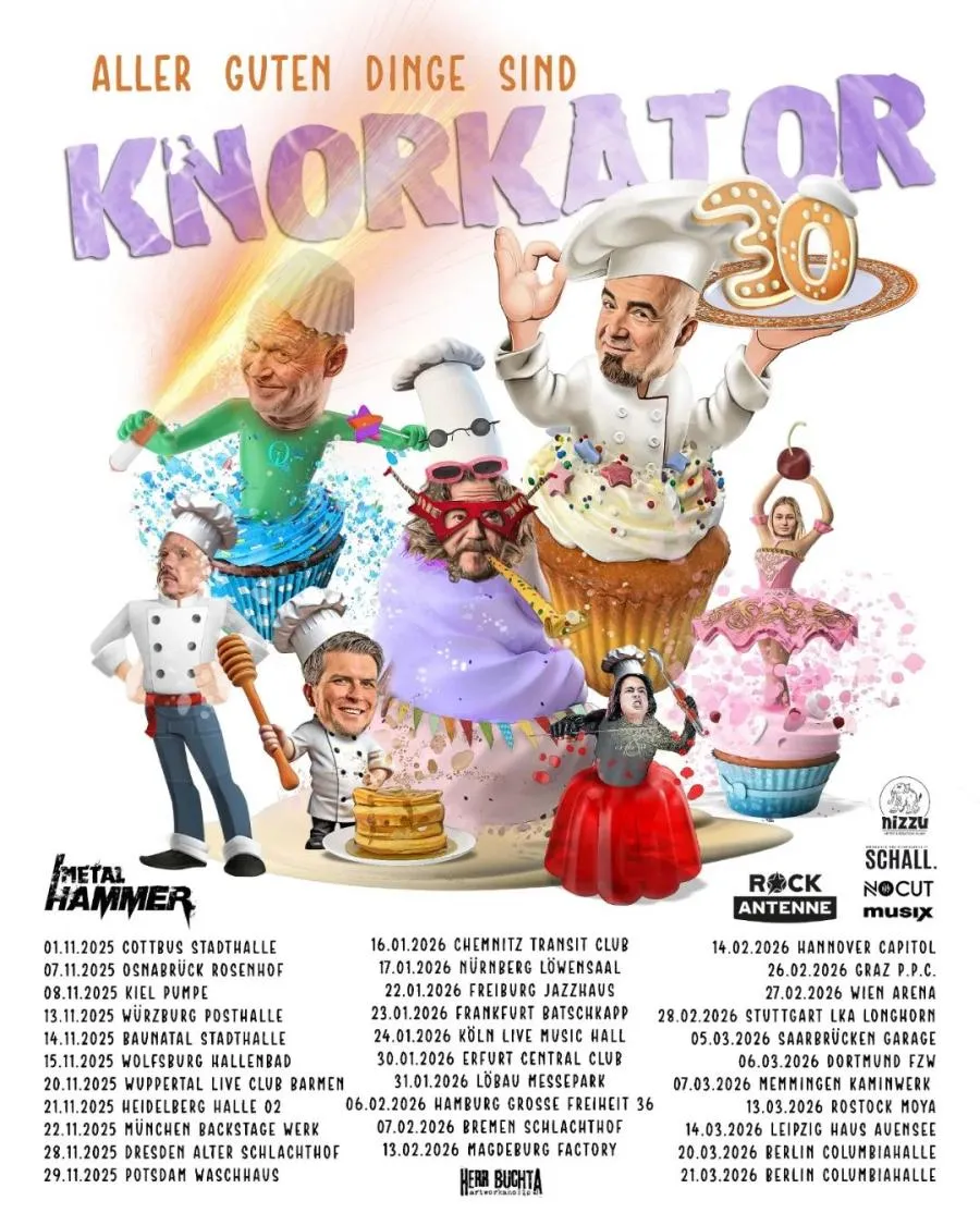 Knorkator Aller guten Dinge sind 30! Tour Poster 2025-2026